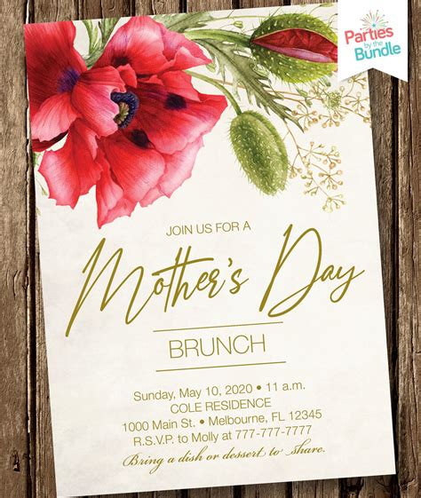 Floral Watercolor Mother S Day Brunch Invitation Etsy Mothers Day Brunch Brunch Invitations