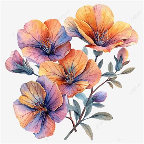 Watercolor Flower Element Watercolor Clipart Tropical Tropical