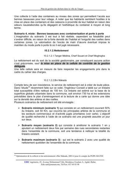 Plan de gestion des déch