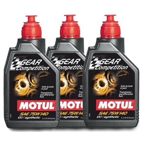 kit 3 Oleo Motul Cardan Diferencial Gear Competition 75w140 Óleos