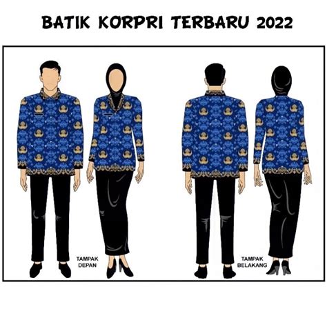 Jual Seragam Korpri Baju Batik Korpri Pakai Furing Terbaru 2022 Seragam