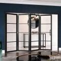 Curated By Jeld Wen Internal Matt Black Fully Finished Room Fold Slim