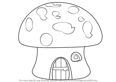 How to Draw a Mushroom House (Houses) Step by Step ...