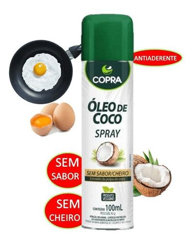 Óleo de Coco em Spray sem Sabor sem Cheiro 100ml Copra Nuttrindo