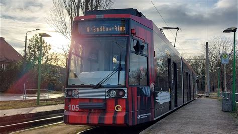 Mitfahrt in der Linie 1 von Fontanestraße bis A Saefkow Allee im MGT6D