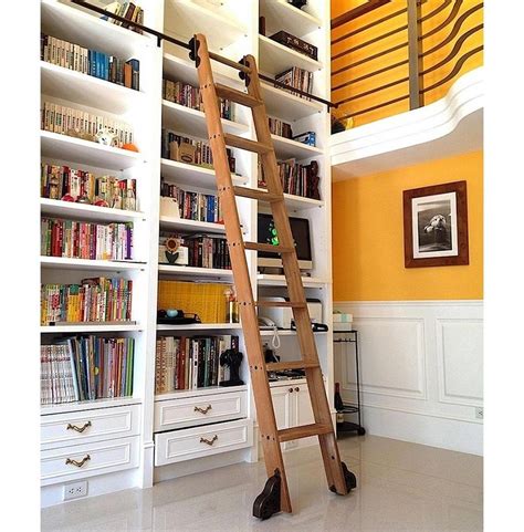 Diy Library Ladder Kit How To Build Own Rolling Library Ladder