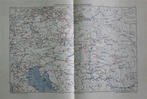 Original Mappa Militare Marga Ferrovie E Fortificazioni Austria E