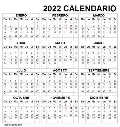 Calendario Mensual Para Imprimir Calendario Anual En