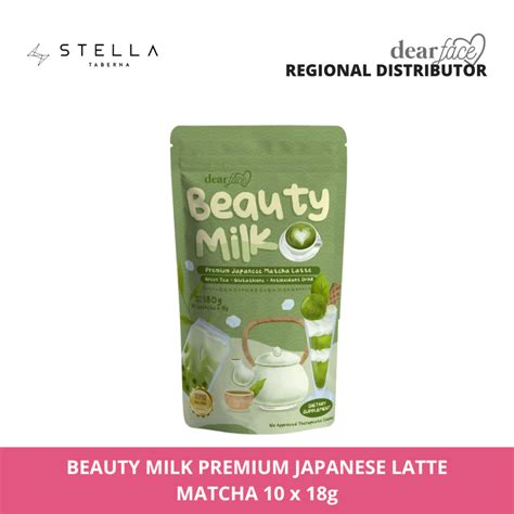 Dear Face Beauty Milk Premium Japanese Matcha Latte Green Tea