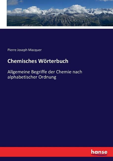 Chemisches W Rterbuch Allgemeine Begriffe Der Chemie Nach