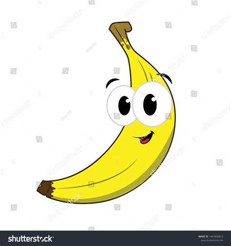 Funny Banana Cartoon Style Concept Fruits Stock Vector (Royalty Free ...