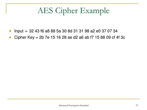 PPT Advanced Encryption Standard AES PowerPoint Presentation Free