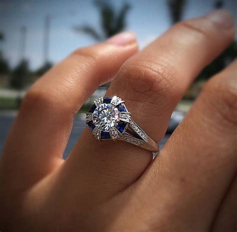 Tacori Engagement Rings How Much Raymond Lee Jewelers Sapphire Engagement Ring Blue