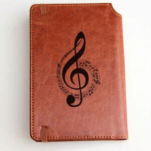 Custom Designed Music Notes Journal With Custom Quote or Custom Text ...