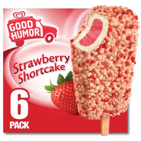 Good Humor Strawberry Shortcake Frozen Dairy Dessert Bars 6 Ct Fred