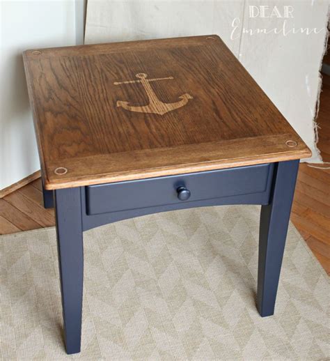 Anchors Aweigh End Table Nautical Home Nautical Bedroom Home Diy