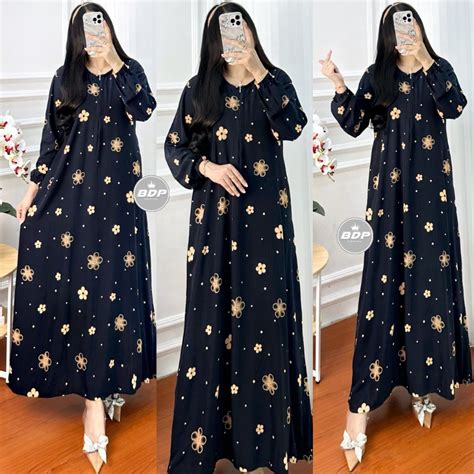 Jual Dianputri Daster Dress Maura Batik Cap Rayon Grade A Busui