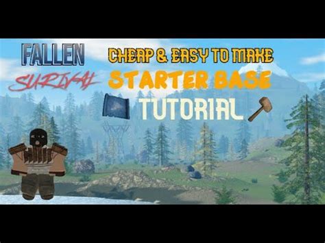 Starter Base For Solo Duo Tutorial Fallen Survival Youtube