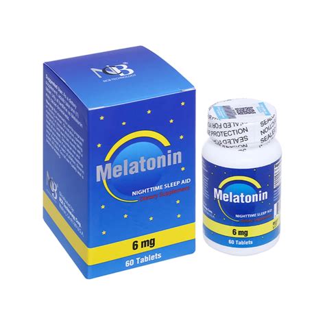 Melatonin 6mg Nuhealth Điều hòa giấc ngủ giảm căng thẳng Pharmart vn