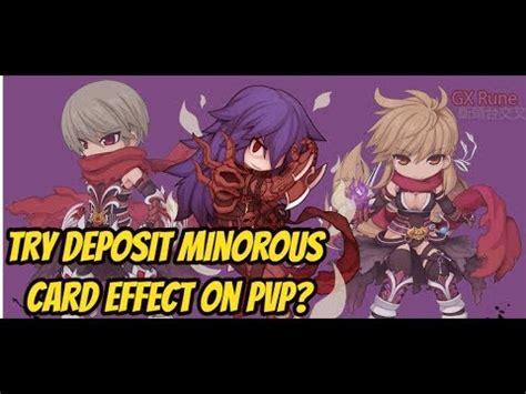 Try Effect Minorous Card Deposit Ignore Def Work On Pvp And All