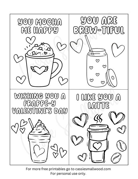 93 cutest printable valentine s day cards to color – Artofit