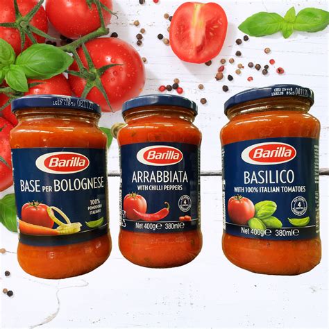 Barilla Pasta Sauce Package Trio Base Per Bolognese G Arrabbiata