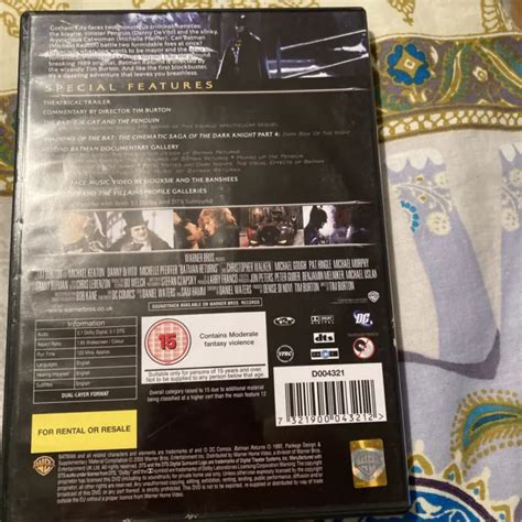 BATMAN RETURNS DVD 2 Disc Special Edition Michael Keaton De Vitto Movie