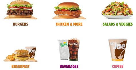 Burger King Great Food Menu Prices 2018 Widget Box