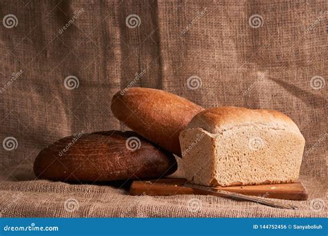 Bakkerij Gouden Rustieke Knapperige Broden Van Brood En Broodjes Op