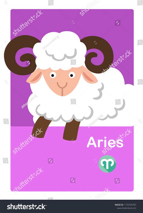 Illustration Isolated Aries Vector Zodiac Signs Stock Vector Royalty