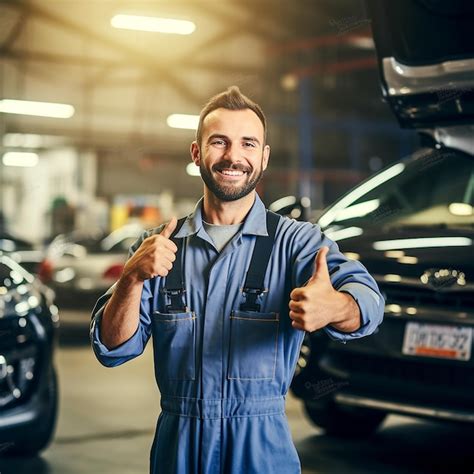 Un hombre sonriente con una matrícula de coche que dice pulgar hacia