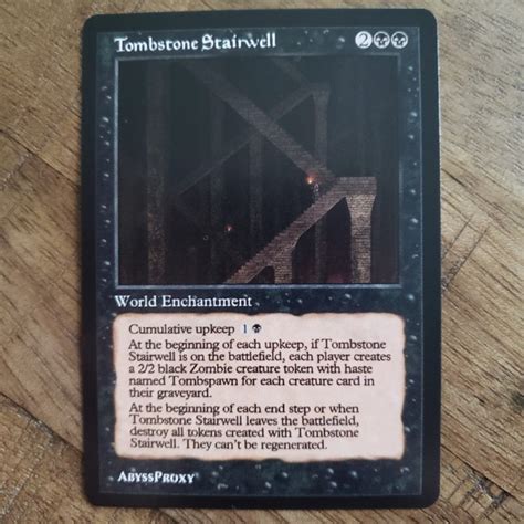 Tombstone Stairwell A MTG Abyss Proxy Shop Enhance Your Commander