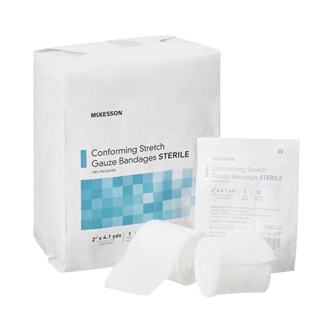 McKesson Conforming Stretch Gauze Bandages 2 Inch X 4 1 10 Yard Roll