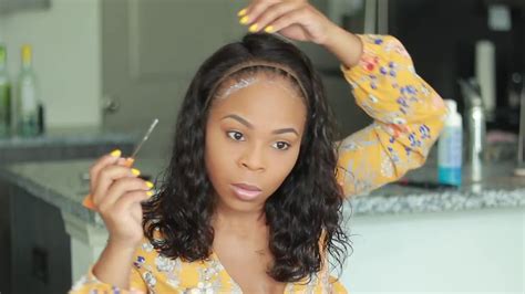 How I Style My Lace Front Wig Natural With Edges No Hair Left Out