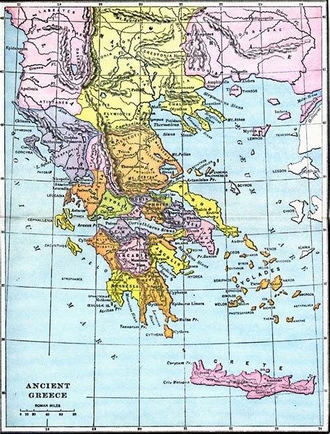 Ancient Greece Political Map