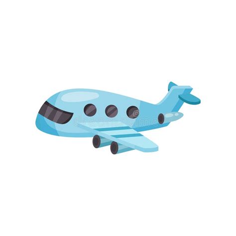 Cartoon airplane icon stock vector. Illustration of machines - 17422951