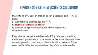 Hipertensi N Arterial Sistemica Secundaria Ppt