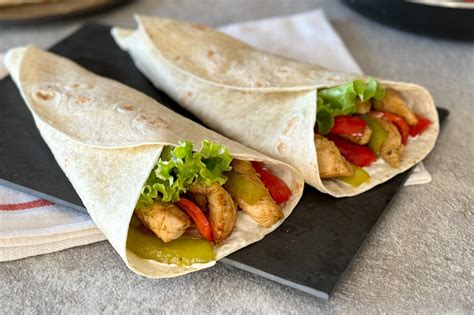 Chicken Fajita Wrap Recipe