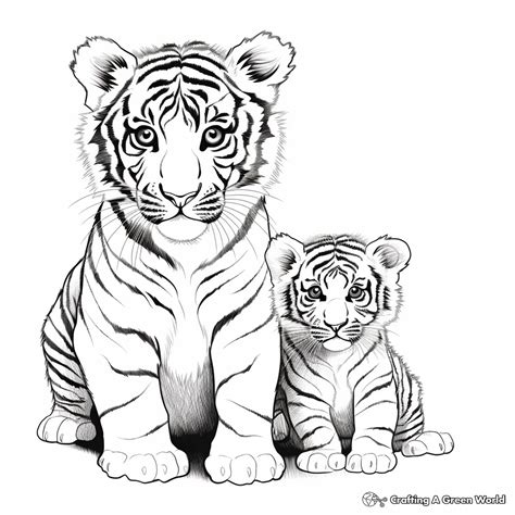 Tiger Cub Coloring Pages - Free & Printable!