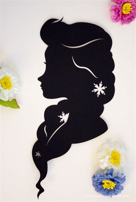 Disney Princess Silhouettes V2 Pochoir Silhouette Dessin Princesse