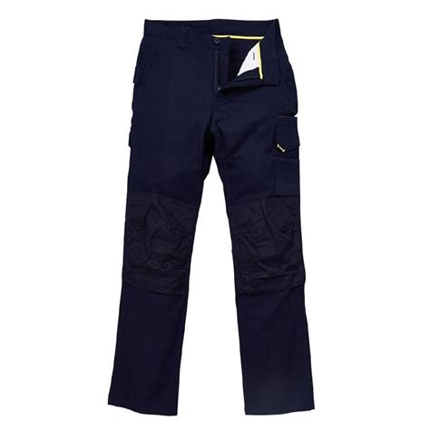 Tradie Mens Slim Fit Flex Cargo Pants Navy The Warehouse