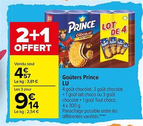 Promo Go Ters Prince Lu Chez Carrefour Icatalogue Fr