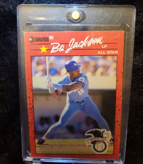 Donruss Bo Jackson All Star Double Error Card No Tm No Dot Inc