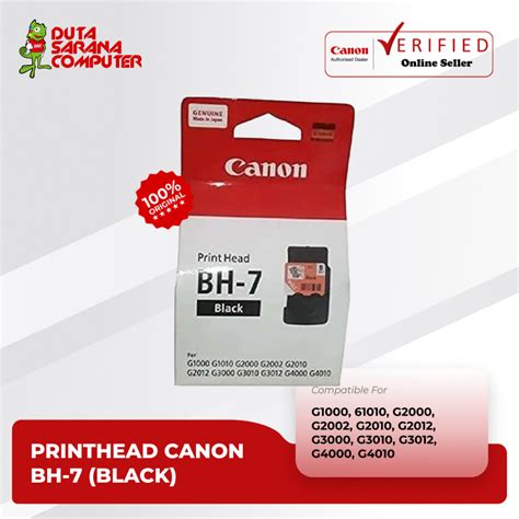 Jual Printhead Cartridge Canon Black Bh Bh Bh Printer G G