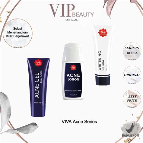 Jual Viva Acne Gel G Lotion Ml Triple Action Whitening Cream