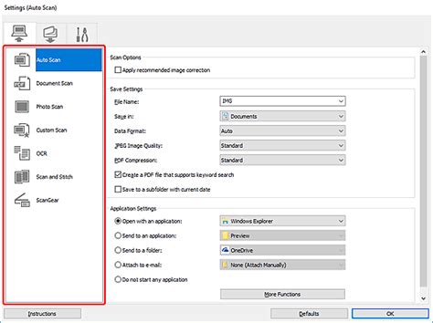 Canon Inkjet Manuals G Series Settings Dialog Box