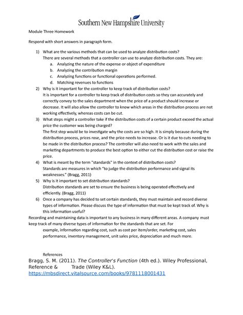 Acc Module Three Homework Module Three Homework Respond With