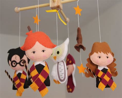 Harry Potter Wizard Baby Mobile Inspired Wizard Bookmagic Etsy