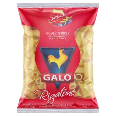 Primato Supermercado MACARRÃO GALO 500G SÊMOLA RIGATONE