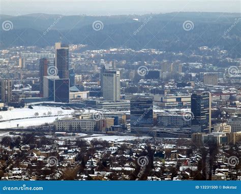 Center of Vilnius city stock photo. Image of outdoors - 13231500